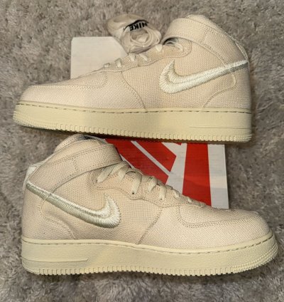 Air Force 1 07 Mid Sp Stussy Size 11 Ds