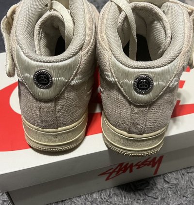 Air Force 1 07 Mid Stussy Fossil