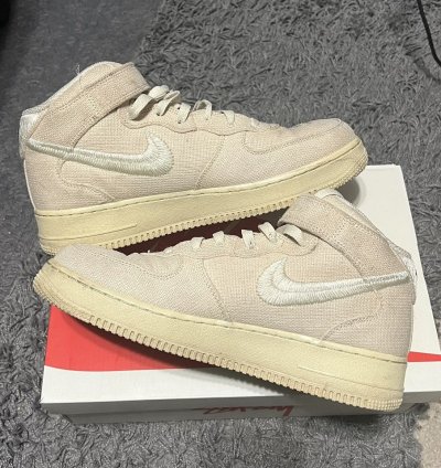 Air Force 1 07 Mid Stussy Fossil