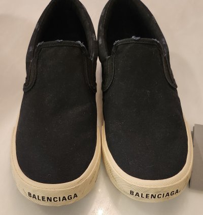 Balenciaga Paris Graffiti Distressed Slip-on