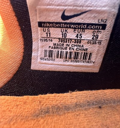 Rare Nike Kobe 10 Flight 2015 Basketball Sneakers