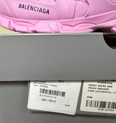 Balenciaga Pink Track Sneakers