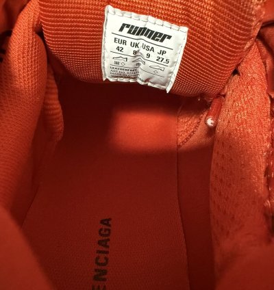 Balenciaga Red Runner Sneaker 42