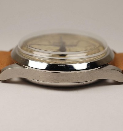 Omega Hausmann Staybrite Chronograph With Crown Return From 30s 40s Original Dial - Cronografo