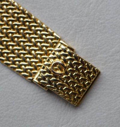 Omega La Magique Scarface The Phantom 18k Yellow Gold Diamond Blue Sapphire Bezel