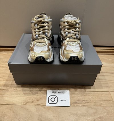 Balenciaga Runner Beige Black White Sz 41