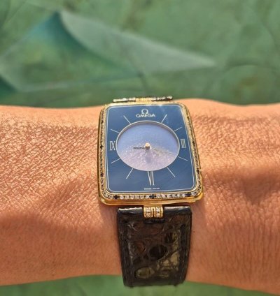Omega La Magique Speciale Ultra-thin Transparent Scarface Diamonds Rare