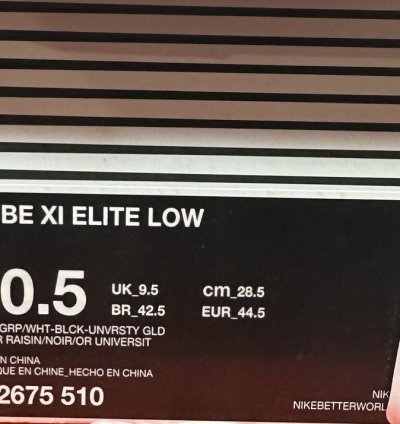 Size 10 5 - Nike Kobe 11 Elite Eulogy