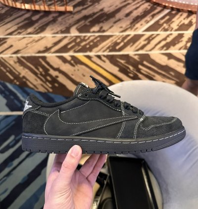 Travis Scott Nike Air Jordan 1 Low Sp Black Phantom 8 5 Us