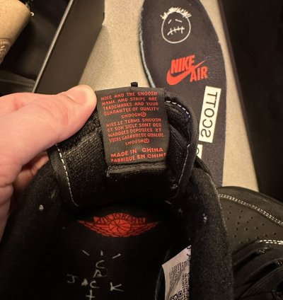 Travis Scott Nike Air Jordan 1 Low Sp Black Phantom 8 5 Us