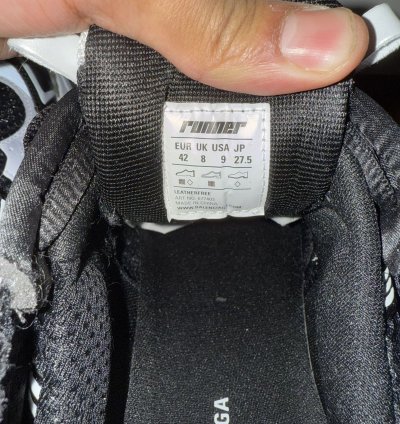 Balenciaga Runner Black White