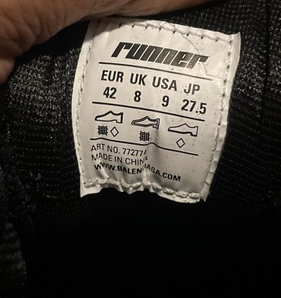 Balenciaga Runner Matte Black
