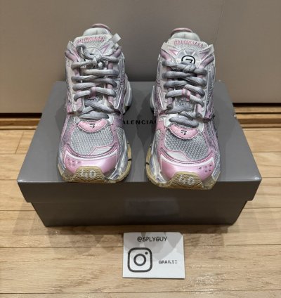 Balenciaga Runner Pink White Sz 40