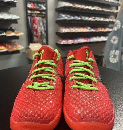 Size 5y - Nike Kobe 6 Protro Reverse Grinch Gs Fv9676-600 Gs
