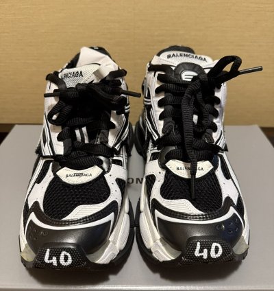 Balenciaga Runner Sneaker Black White 40