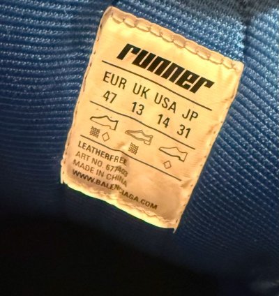 Balenciaga Runner Sneaker Blue Orange 47