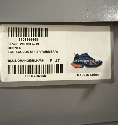Balenciaga Runner Sneaker Blue Orange 47