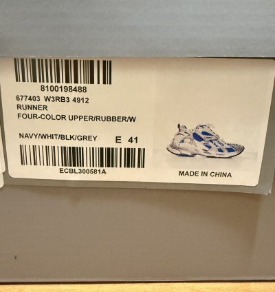 Balenciaga Runner Sneaker Blue White 41