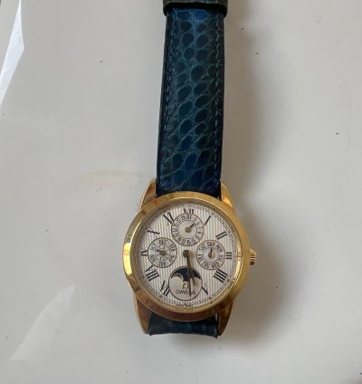 Omega Louis Brandt Calendario Perpetuo Garanzia Cinturino Correttore Originali Uniproprietario