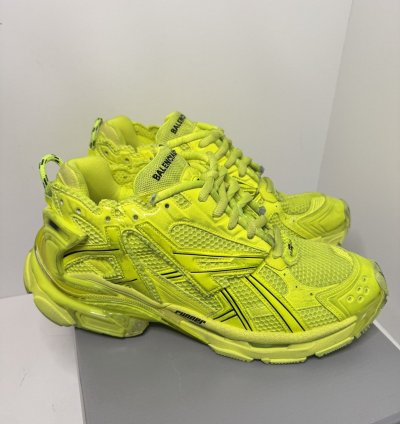 Balenciaga Runner Sneaker Fluo Yellow Size 46 Men New