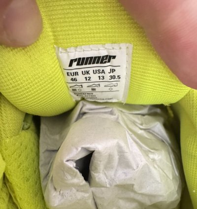 Balenciaga Runner Sneaker Fluo Yellow Size 46 Men New