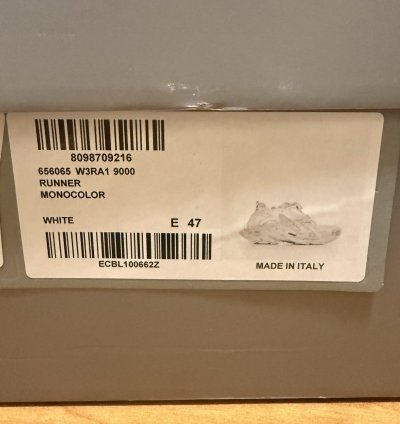 Balenciaga Runner Sneaker White 47