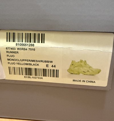 Balenciaga Runner Sneaker Yellow 44