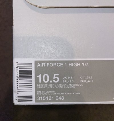 Air Force 1 High 07 Dark Stucco