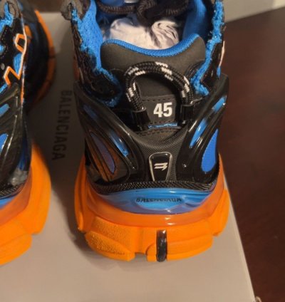 Balenciaga Runner Trainer Blue Orange Size 45 12us