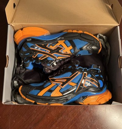 Balenciaga Runner Trainer Blue Orange Size 45 12us