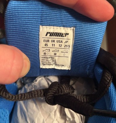 Balenciaga Runner Trainer Blue Orange Size 45 12us