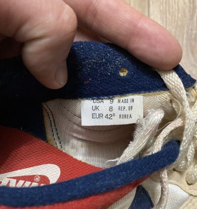 Vintage 1987 Nike Track And Field Running Made In Of Korea