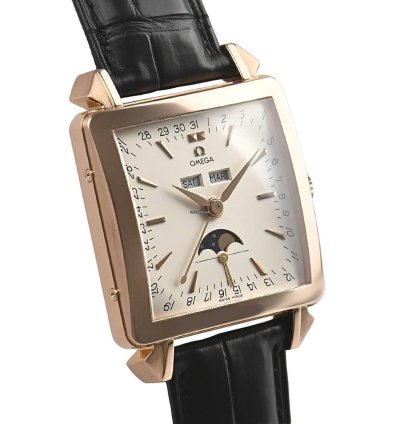 Omega Museum Collection No 2 Rose Gold Triple Calendar Moonphase Silver 32 8 32 5mm 5756 30 01