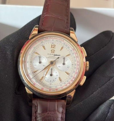 Omega Museum Limited Edition 1949 Rose Gold Manual Mechanical Watch 39mm Museum