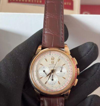 Omega Museum Limited Edition 1949 Rose Gold Manual Mechanical Watch 39mm Museum