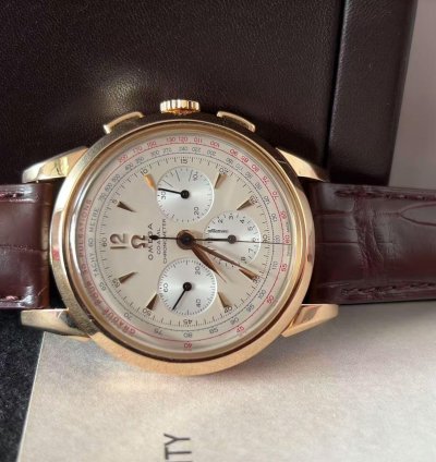 Omega Museum Limited Edition 1949 Rose Gold Manual Mechanical Watch 39mm Museum