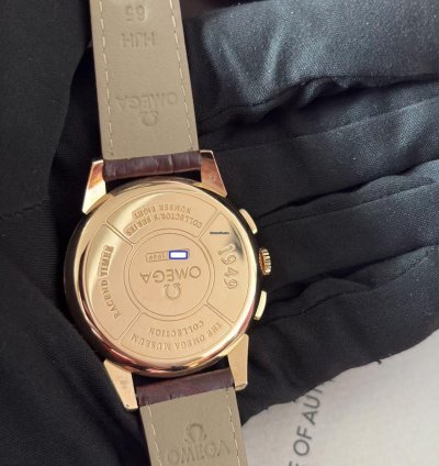 Omega Museum Limited Edition 1949 Rose Gold Manual Mechanical Watch 39mm Museum