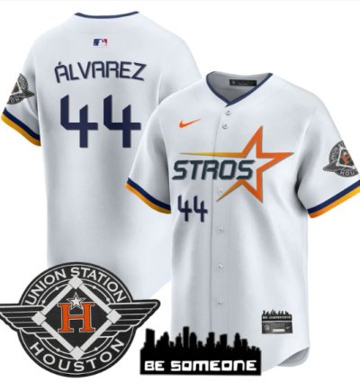Yordan Álvarez Jersey 44 Houston Astros 2025 City Connect Vapor Premier Limited Stitched White