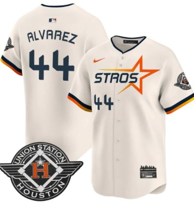 Yordan Álvarez Jersey 44 Houston Astros 2025 City Connect Vapor Premier Limited Stitched Cream