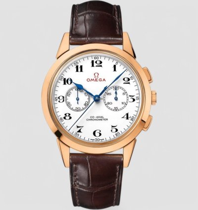 Omega Olympic Official Timekeeper White Dial 18k Rose Gold Limited