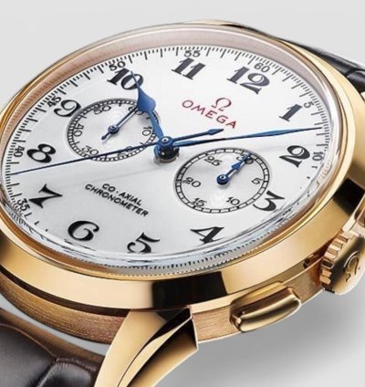 Omega Olympic Official Timekeeper White Dial 18k Rose Gold Limited