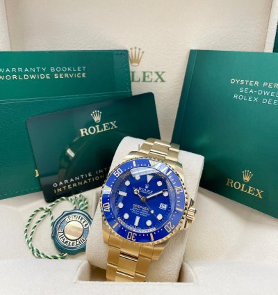 Rolex Sea-dweller Deepsea New Sea-dweller Deepsea 136668 Blue Dial 44mm Yellow Gold
