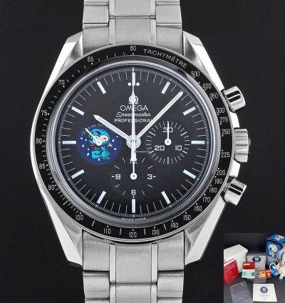 Omega Ref 3578 51 00 Snoopy Moonwatch Black Dial Fullset Unpolished