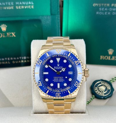 Rolex Sea-dweller Deepsea Unworn 2024 Deepsea Blue Yellow Gold 136668lb-0001 Complete