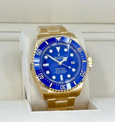 Rolex Sea-dweller Deepsea Unworn 2024 Deepsea Blue Yellow Gold 136668lb-0001 Complete