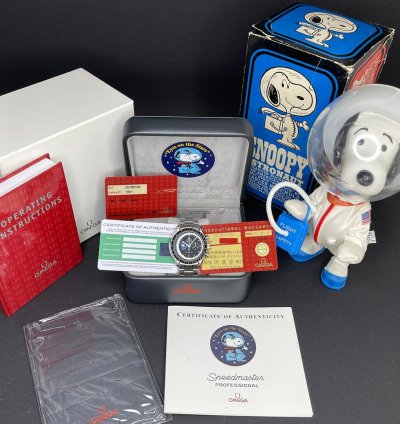 Omega Ref 3578 51 00 Snoopy Moonwatch Black Dial Fullset Unpolished