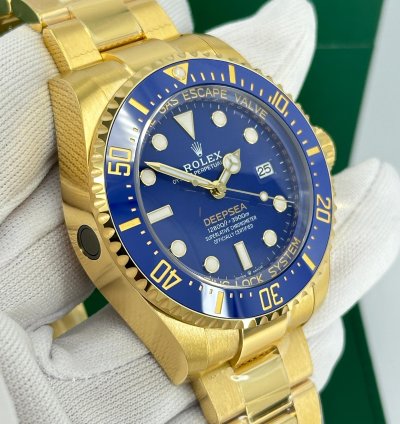 Rolex Sea-dweller Deepsea Unworn 2024 Deepsea Blue Yellow Gold 136668lb-0001 Complete