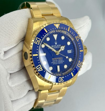 Rolex Sea-dweller Deepsea Unworn 2024 Deepsea Blue Yellow Gold 136668lb-0001 Complete