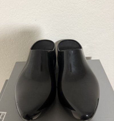 Balenciaga Technoclog Mule Shiny Black 45