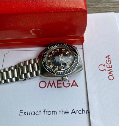 Omega Seamaster 120 Rare Deep Black Archive Certificate Extract Record